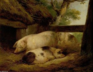 Study Of Pigs — George Morland