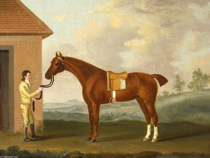 A Bay Hunter And A Groom — Francis Sartorius Ii (john Francis Sartorius)