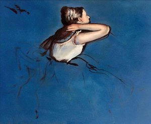 Seated Dancer In Profile — Edgar Degas