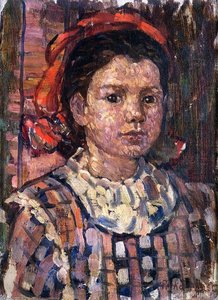Portrait Of A Young Girl — Maurice Brazil Prendergast, Post-impressionism