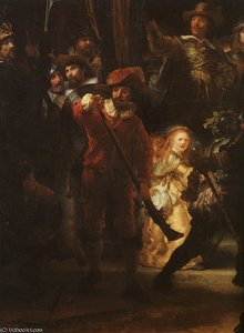 The Night Watch Detail — Rembrandt Van Rijn