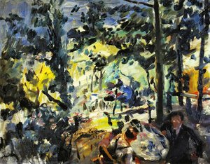 The Walchensee, On The Terrace — Lovis Corinth