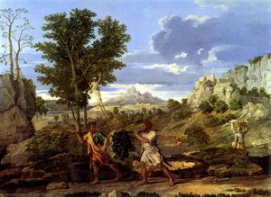 Autumn (the Spies With The Grapes Of The Promised Land) — Nicolas Poussin, Baroque