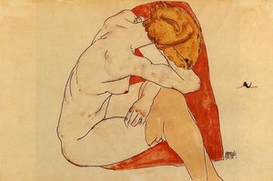 Seated Woman — Egon Schiele, Expressionism