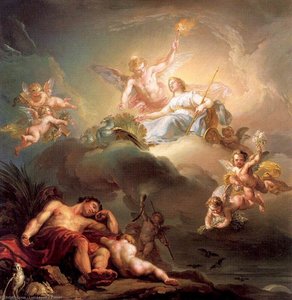 The Goddess Juno In The House Of Dreams — Luis López Y Piquer, Neoclassical Romantic