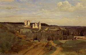 View Of Pierrefonds — Jean-baptiste-camille Corot