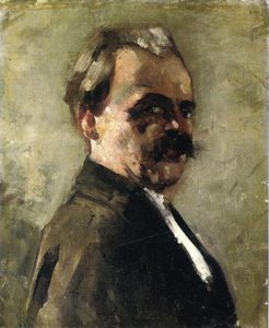 Self Portrait With Spread Fingers — Lesser Ury