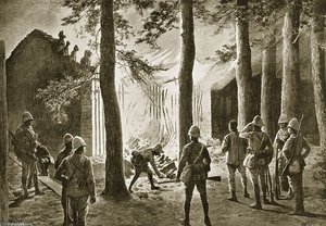China War, Soldiers Burned Down The Temple