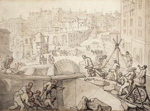 Demolition Of The Savoy — Thomas Rowlandson