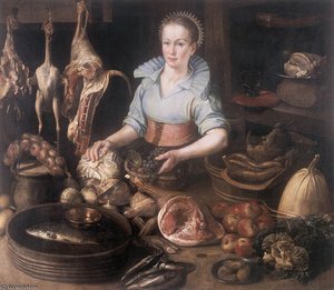 The Kitchen Maid — Dirck Van Rijswijck