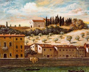 Florence, The Banks Of Arno — Giorgio De Chirico