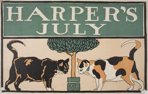 'harper's July', (23 X 37 Cm) (1898) — Edward Penfield