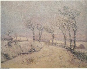 Landscape In Snow — Gustave Loiseau