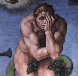 Right - Last Judgment (detail)8 — Michelangelo Buonarroti, Renaissance