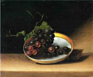 Still Life With Grapes And Dish — Raphaelle Peale