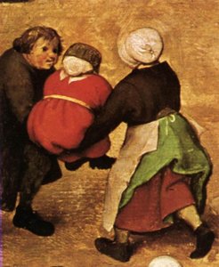 Children's Games (detail) (22) — Pieter Bruegel The Elder, Dutch Renaissance Painting