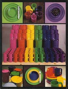 Heller Rainbow Dinnerware\n\n[front view]
