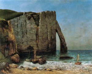 Cliffs At Étretat — Gustave Courbet