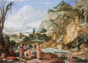 The Preaching Of St John The Baptist — Bartholomeus Breenbergh, Dutch Golden Age