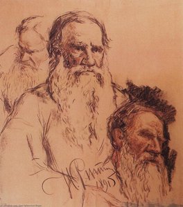 Sketches Of Leo Tolstoy — Ilya Yefimovich Repin