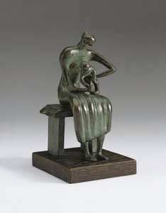 Maquette For Mother And Child With Apple — Henry Moore