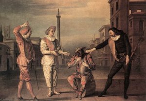 Scene From The 'master Andrew's Tomb' — Claude Gillot