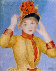 Bust Of A Woman (aka Yellow Dress) — Pierre-auguste Renoir