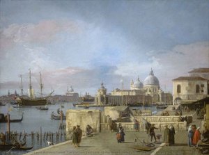 Entrance Of The Grand Canal - From The West End Of The Molo — Canaletto