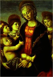 Madonna And Child, Two Angels And The Young St. Jo — Sandro Botticelli, Early Renaissance