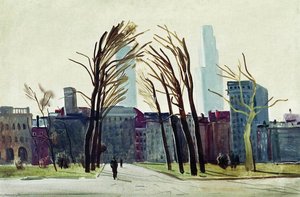 Philadelphia. Old Square — Aleksandr Deyneka