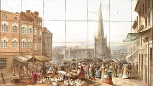 St Martin's Church And The Old Market Place — David Cox