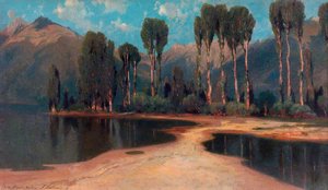 Study From Nature Near Villeneuve — Alexandre Calame
