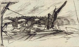 Vauxhall Bridge — James Abbott Mcneill Whistler, Tonalism & Aestheticism