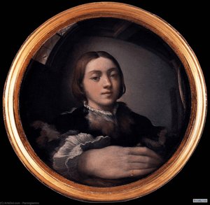 Self Portrait At The Mirror — Parmigianino