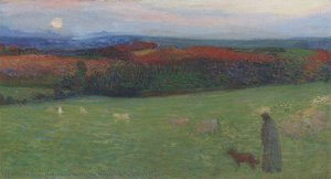 A Field With Figure — Henri Jean Guillaume Martin