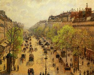 Boulevard Montmartre. Spring 1 — Camille Pissarro, Impressionism