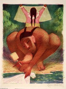 Woman Washing — Jean Charlot