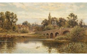 The Thames At Sonning — Alfred I Glendening
