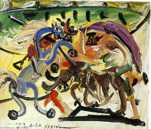 A Bullfight — Pablo Picasso