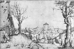 A Castle Yard — Augustin Hirschvogel