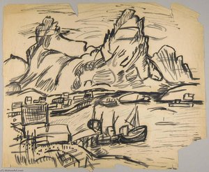 Harbor, Lofoten, Norway — William H. Johnson
