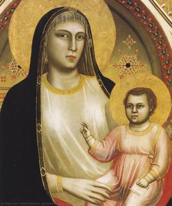 Ognissanti Madonna (detail) (13) — Giotto Di Bondone, Proto-renaissance
