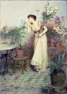 In The Conservatory — William Quiller Orchardson