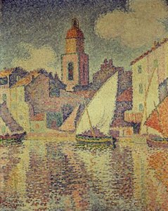 The Clocktower At St. Tropez — Paul Signac