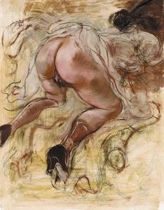 Kneeling Nude 1 — George Grosz