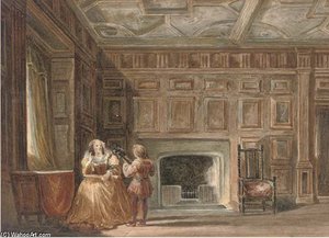 An Apartment At Haddon Hall, Derbyshire — Joseph Nash The Younger