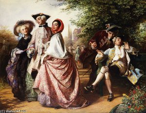 The Fox And The Grapes — Abraham Solomon