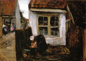 Dutch Farmhouse With Woman — Max Liebermann
