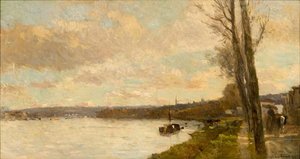 La Seine Près De Saint-cloud — Albert-charles Lebourg