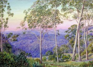 Evening Glow Over 'the Range' — Marianne North